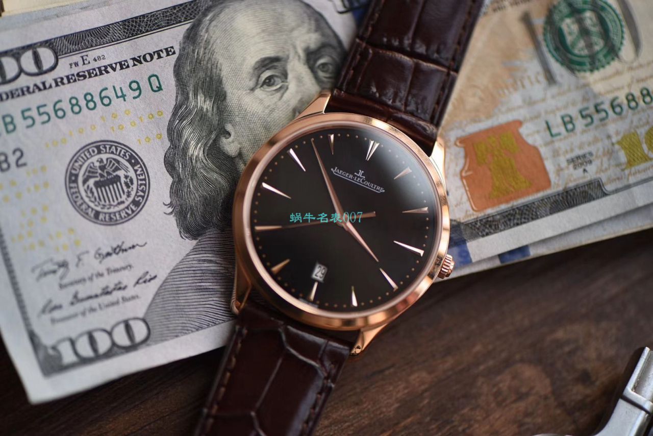 【ZF Factory  top  Replica Copy  Watches 】 Jaeger-LeCoultre 超薄日历大师系列128255J wrist watches  / JJ160