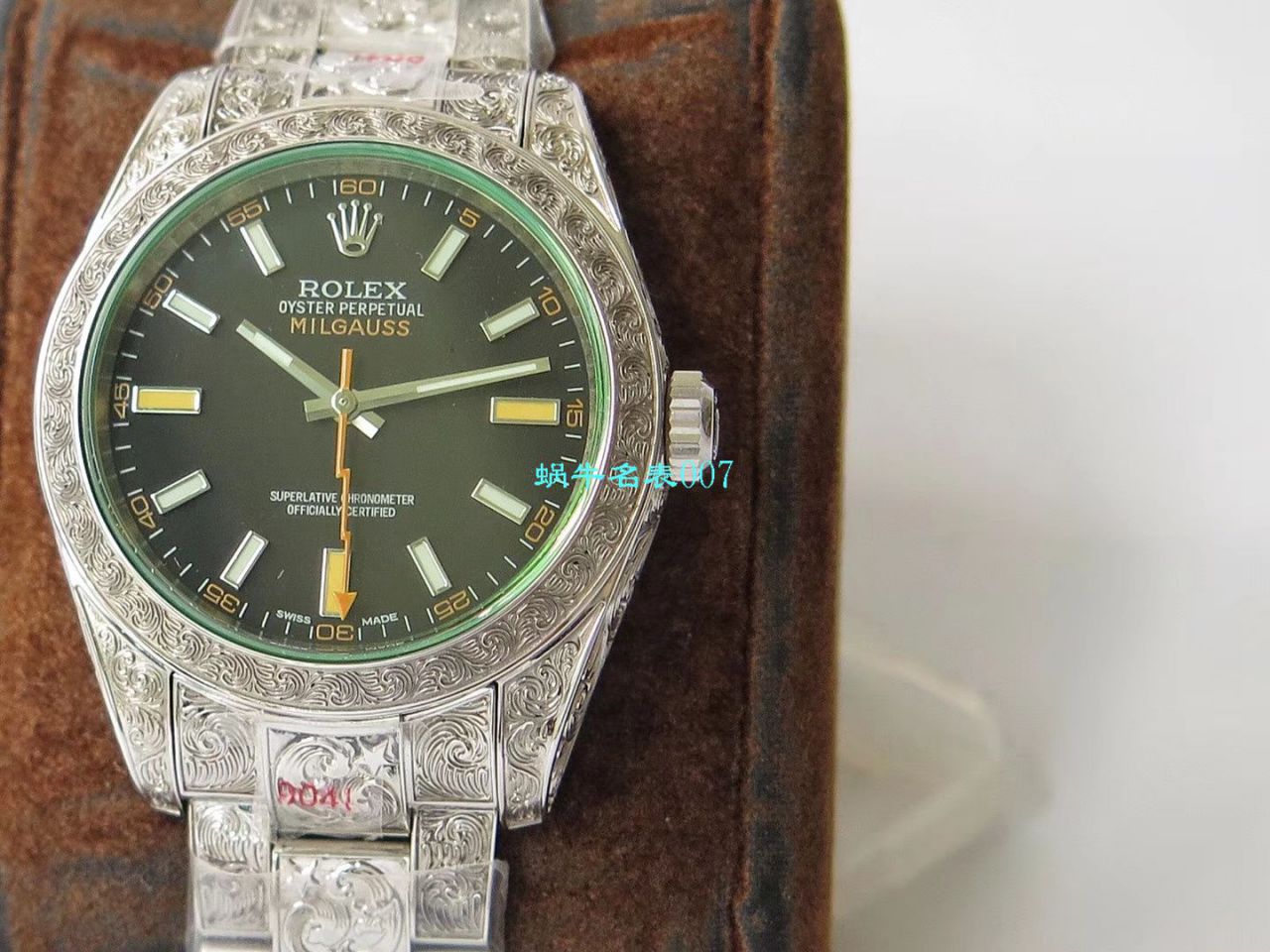 DJ创新之作，以 Rolex Milgauss为雏形配合业内最顶尖的篆刻手艺，ROLEX Milgauss雕花纹身 wrist watches  / R501