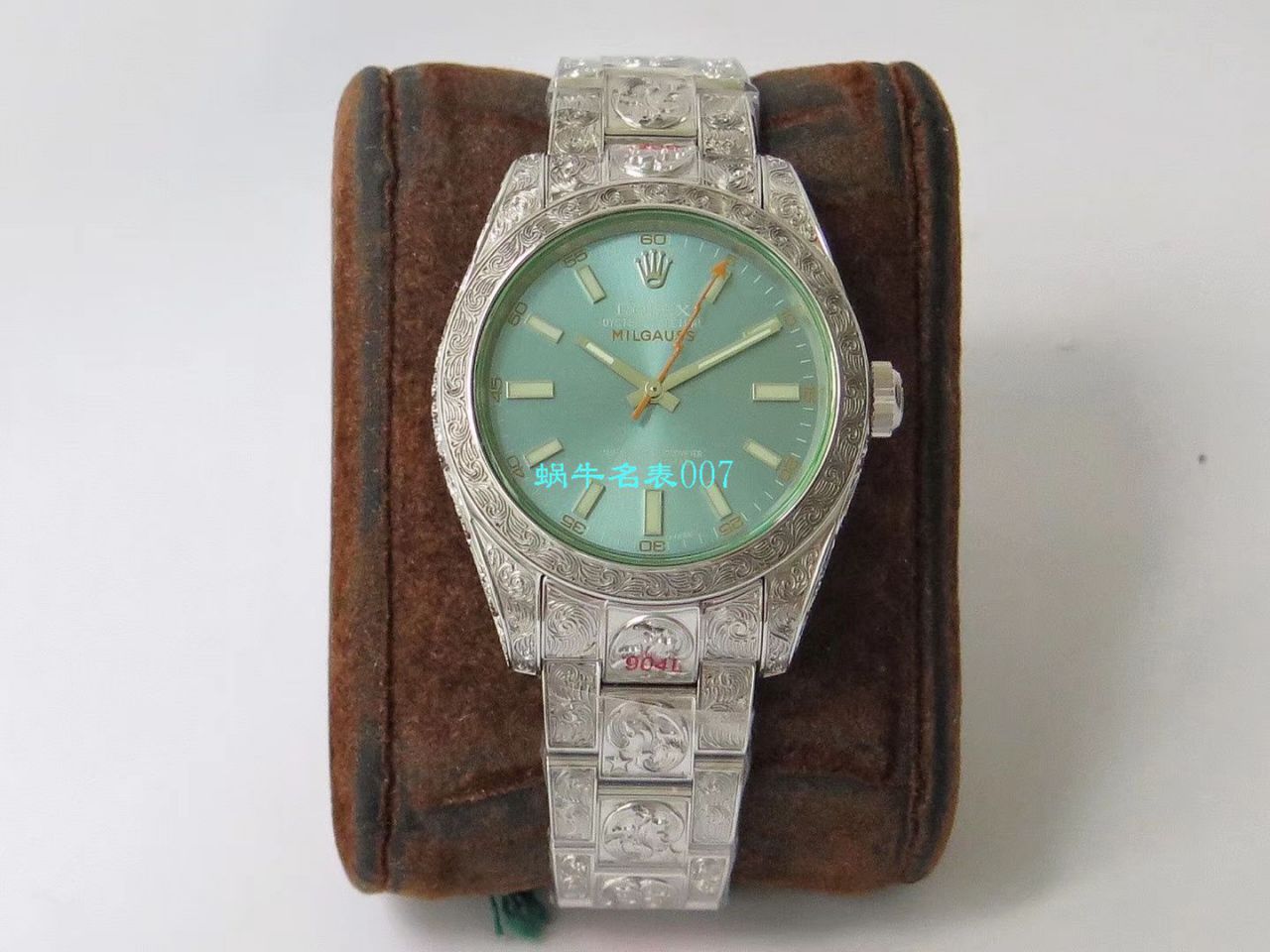 DJ创新之作，以 Rolex Milgauss为雏形配合业内最顶尖的篆刻手艺，ROLEX Milgauss雕花纹身 wrist watches  / R501