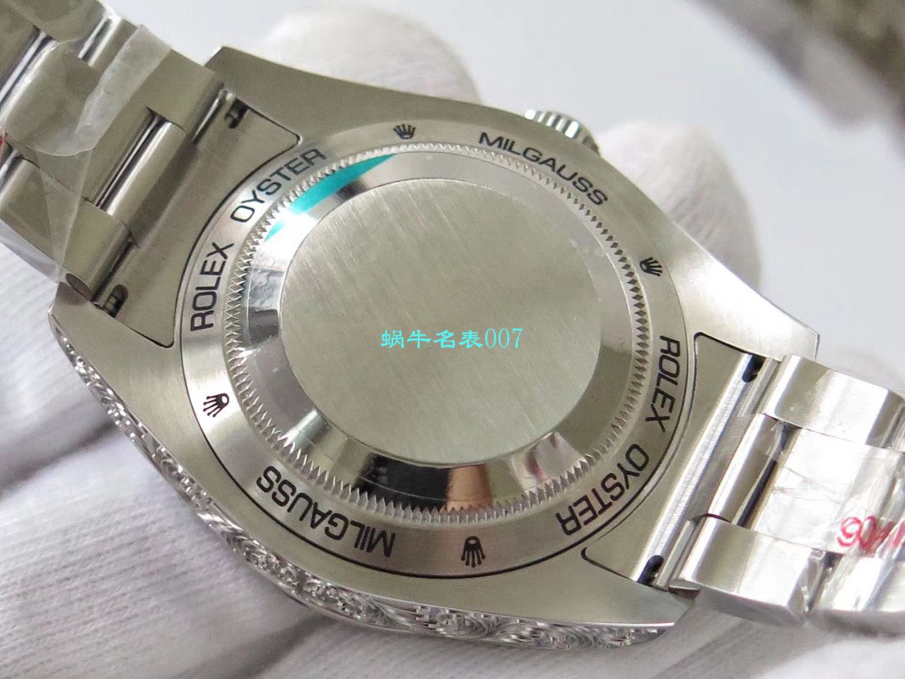 DJ创新之作，以 Rolex Milgauss为雏形配合业内最顶尖的篆刻手艺，ROLEX Milgauss雕花纹身 wrist watches  / R501