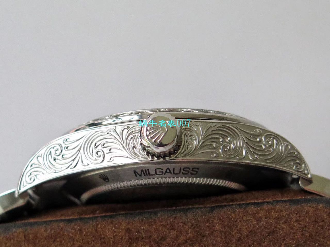 DJ创新之作，以 Rolex Milgauss为雏形配合业内最顶尖的篆刻手艺，ROLEX Milgauss雕花纹身 wrist watches  / R501
