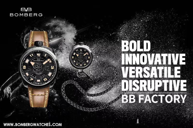BB FACTORY 巧思之作【一表两用 奇思妙构】BBF出品BOMBERG BOLD系列 wrist watches 劲酷登场， / BB002