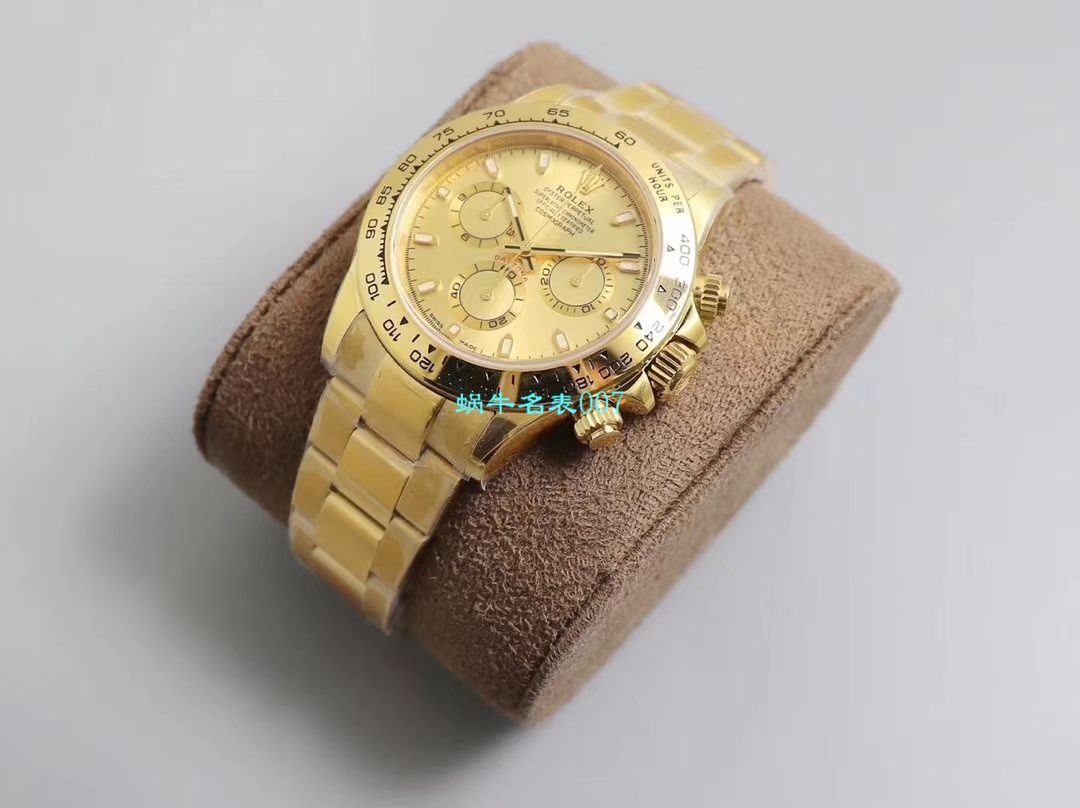 【N Factory  Replica 表独家真正4130 Movement 】 Rolex  Cosmograph Daytona  Ditongna  top  Replica Copy 116508金盘 wrist watches  / R389