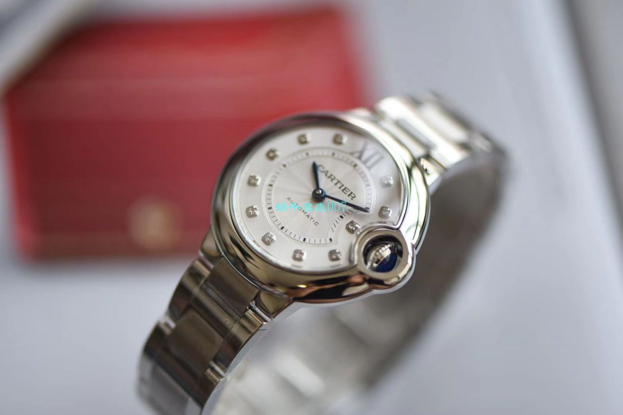 【V6 Factory 最新升级版 top  Replica Copy 女表】 Cartier  蓝气球系列WE902074 wrist watches 33毫米 / K236