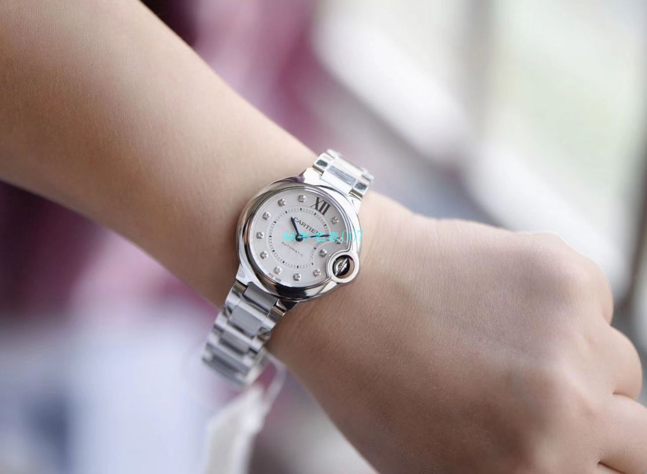 【V6 Factory 最新升级版 top  Replica Copy 女表】 Cartier  蓝气球系列WE902074 wrist watches 33毫米 / K236