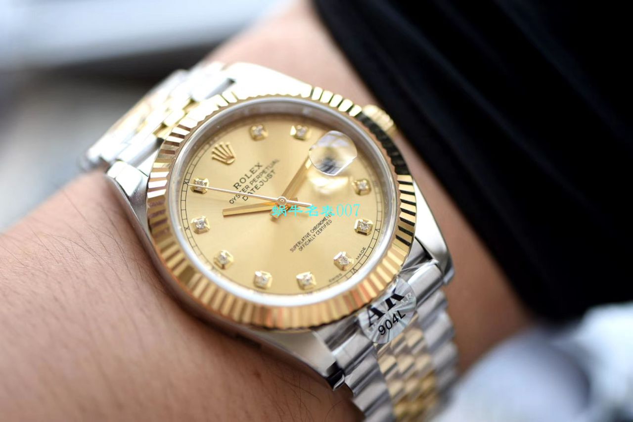 【 Video analysis 】AR Factory AR出品超强 Rolex  Datejust 41mm副本五连珠 Replica Copy 116333-72213 G / R519