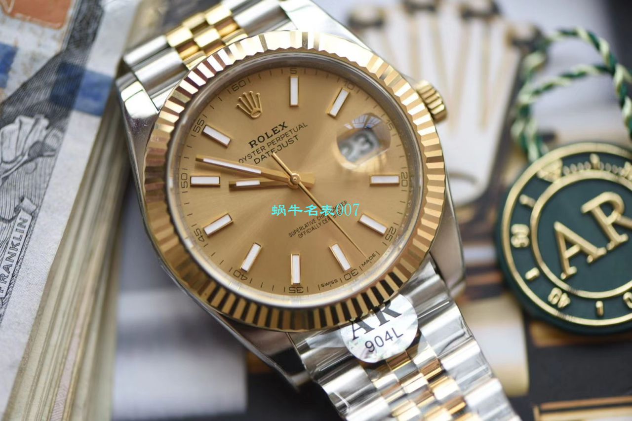 【 Video analysis 】AR Factory AR出品超强 Rolex  Datejust 41mm副本五连珠 Replica Copy 116333-72213 G / R519