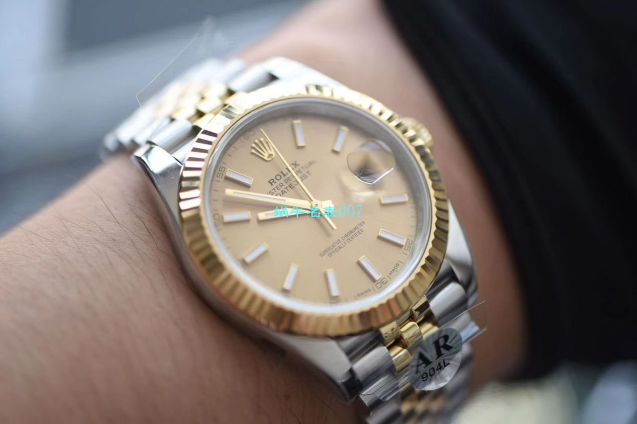 【 Video analysis 】AR Factory AR出品超强 Rolex  Datejust 41mm副本五连珠 Replica Copy 116333-72213 G / R519