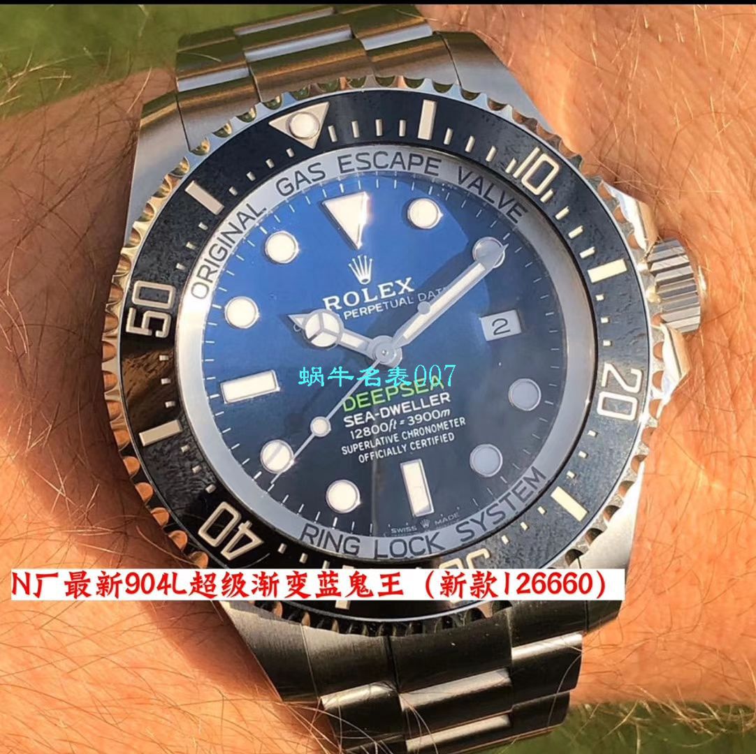 【 Video analysis 超级神器】N Factory  Replica 最新904L Replica Copy 超级渐变蓝鬼王～ Rolex m126660-0002 Watches  / R500