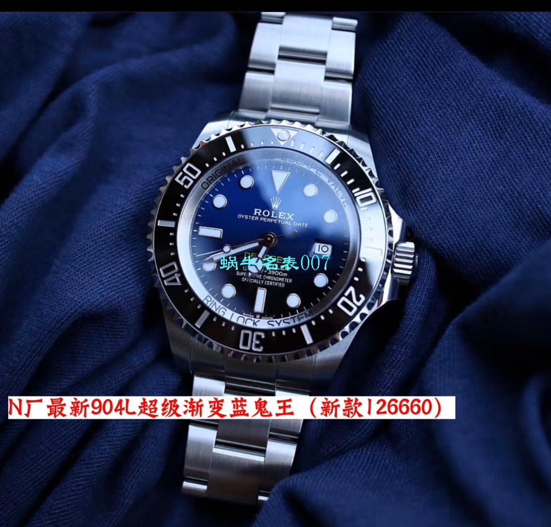 【 Video analysis 超级神器】N Factory  Replica 最新904L Replica Copy 超级渐变蓝鬼王～ Rolex m126660-0002 Watches  / R500