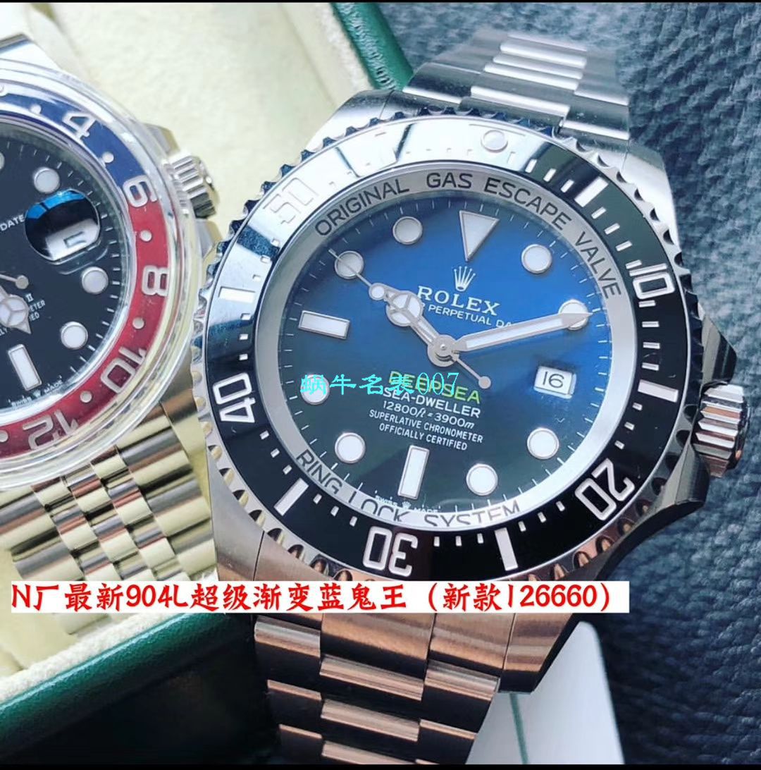 【 Video analysis 超级神器】N Factory  Replica 最新904L Replica Copy 超级渐变蓝鬼王～ Rolex m126660-0002 Watches  / R500