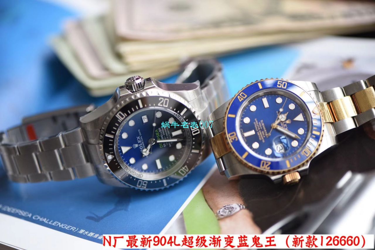 【 Video analysis 超级神器】N Factory  Replica 最新904L Replica Copy 超级渐变蓝鬼王～ Rolex m126660-0002 Watches  / R500