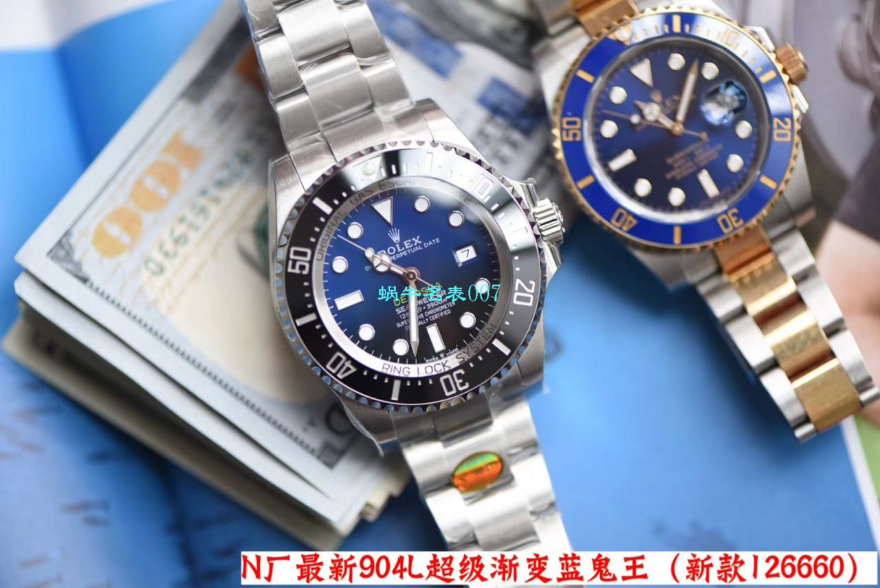 【 Video analysis 超级神器】N Factory  Replica 最新904L Replica Copy 超级渐变蓝鬼王～ Rolex m126660-0002 Watches  / R500