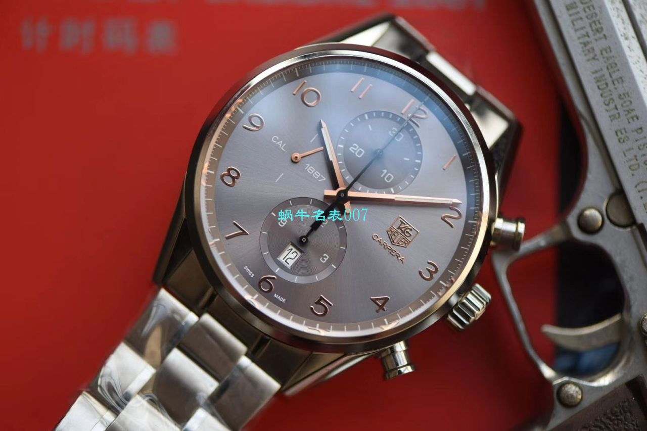 【V6 Factory  Replica Watches 】 TAG Heuer 卡莱拉CALIBRE 1887自动计时 43毫米系列CAR2013.BA0799 wrist watches  / TG082