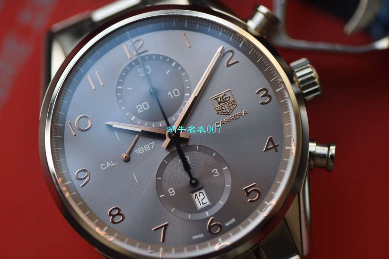 【V6 Factory  Replica Watches 】 TAG Heuer 卡莱拉CALIBRE 1887自动计时 43毫米系列CAR2013.BA0799 wrist watches  / TG082