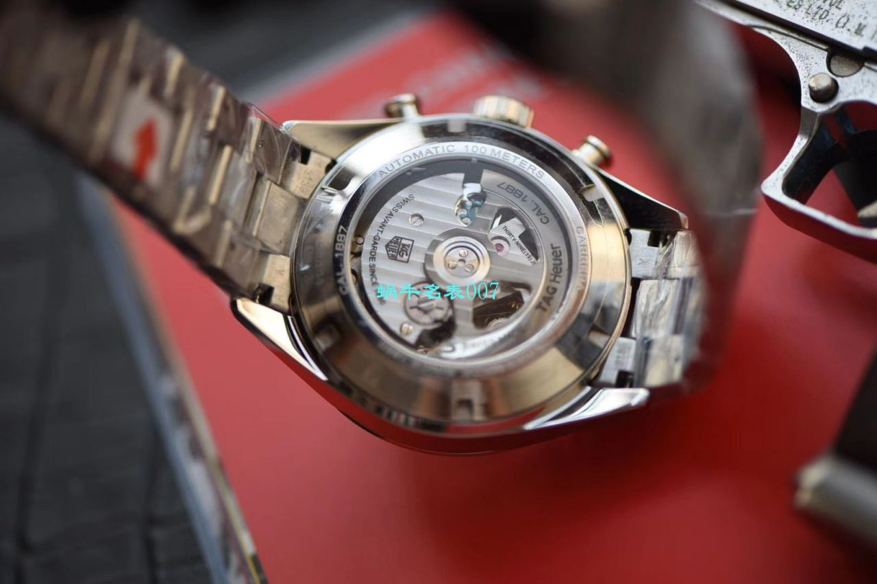 【V6 Factory  Replica Watches 】 TAG Heuer 卡莱拉CALIBRE 1887自动计时 43毫米系列CAR2013.BA0799 wrist watches  / TG082