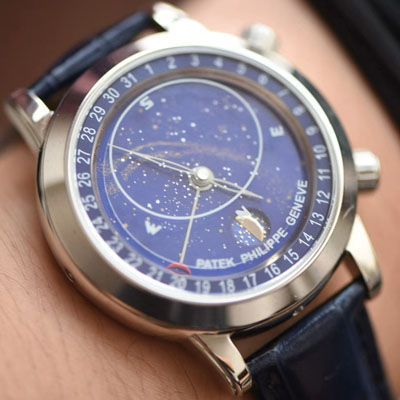 【台湾 Factory  PATEK PHILIPPE 星空 Replica Copy 多少钱】 PATEK PHILIPPE 超级复杂功能计时系列6102P-001 铂金 wrist watches 