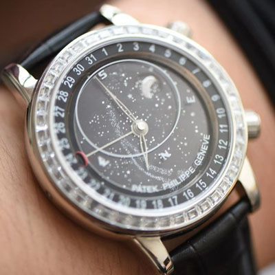 【台湾 Factory PATEK PHILIPPE 璀璨星空升级版～】 PATEK PHILIPPE 超级 Replica Copy 复杂功能计时系列6104R wrist watches 