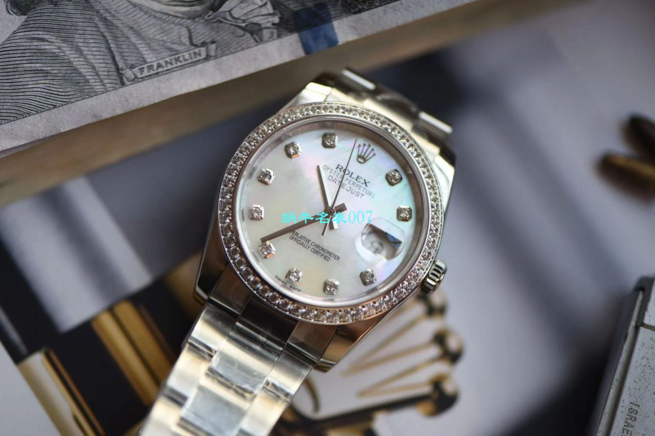 【台湾 Factory  High quality  Replica Watches 】 Rolex   Datejust 36系列m126284rbr-0012女表 / R520