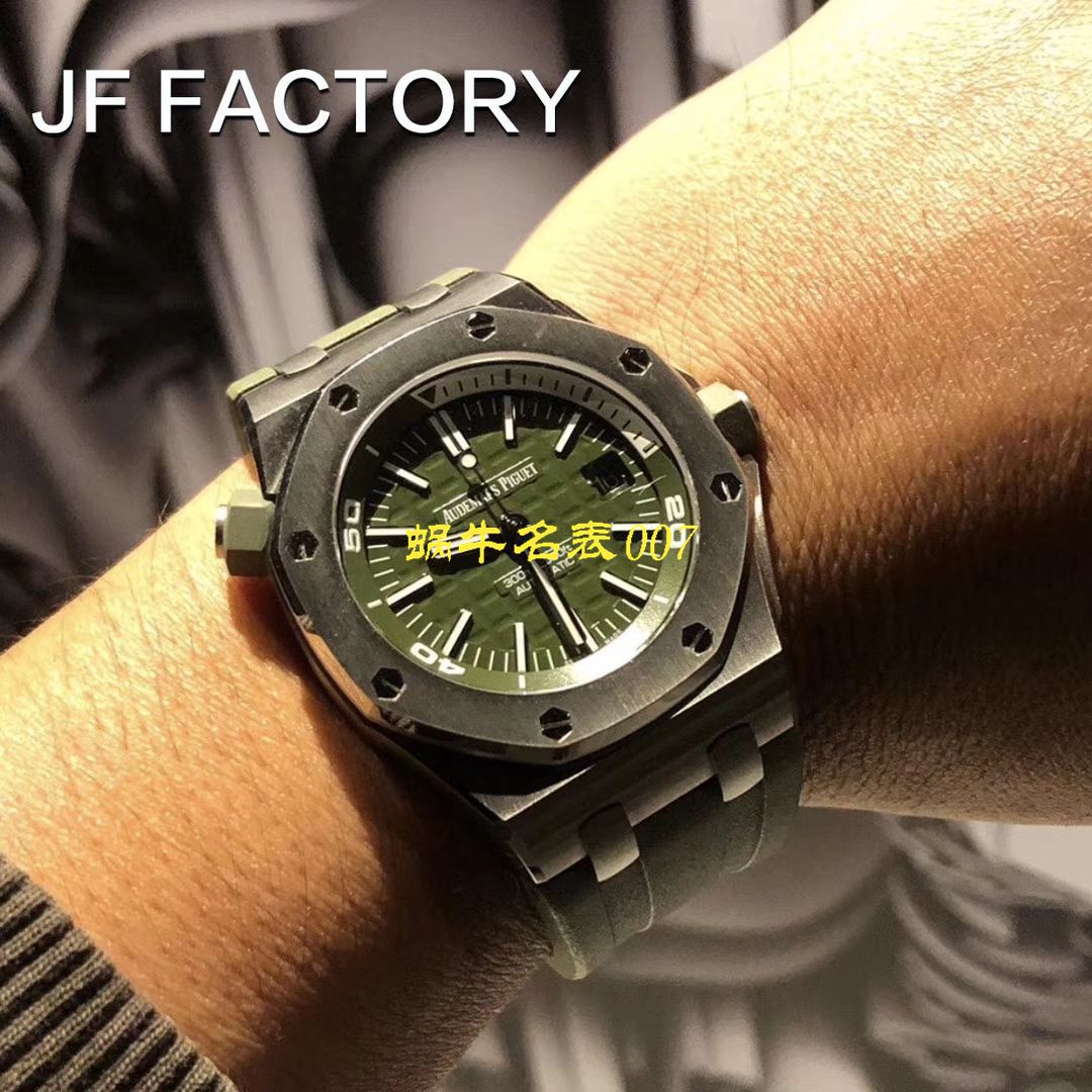 【JF Factory 15710ST＂军绿＂系列】Audemars Piguet  Royal Oak Offshore  Replica Copy 15710ST.OO.A052CA.01 wrist watches  / AP181