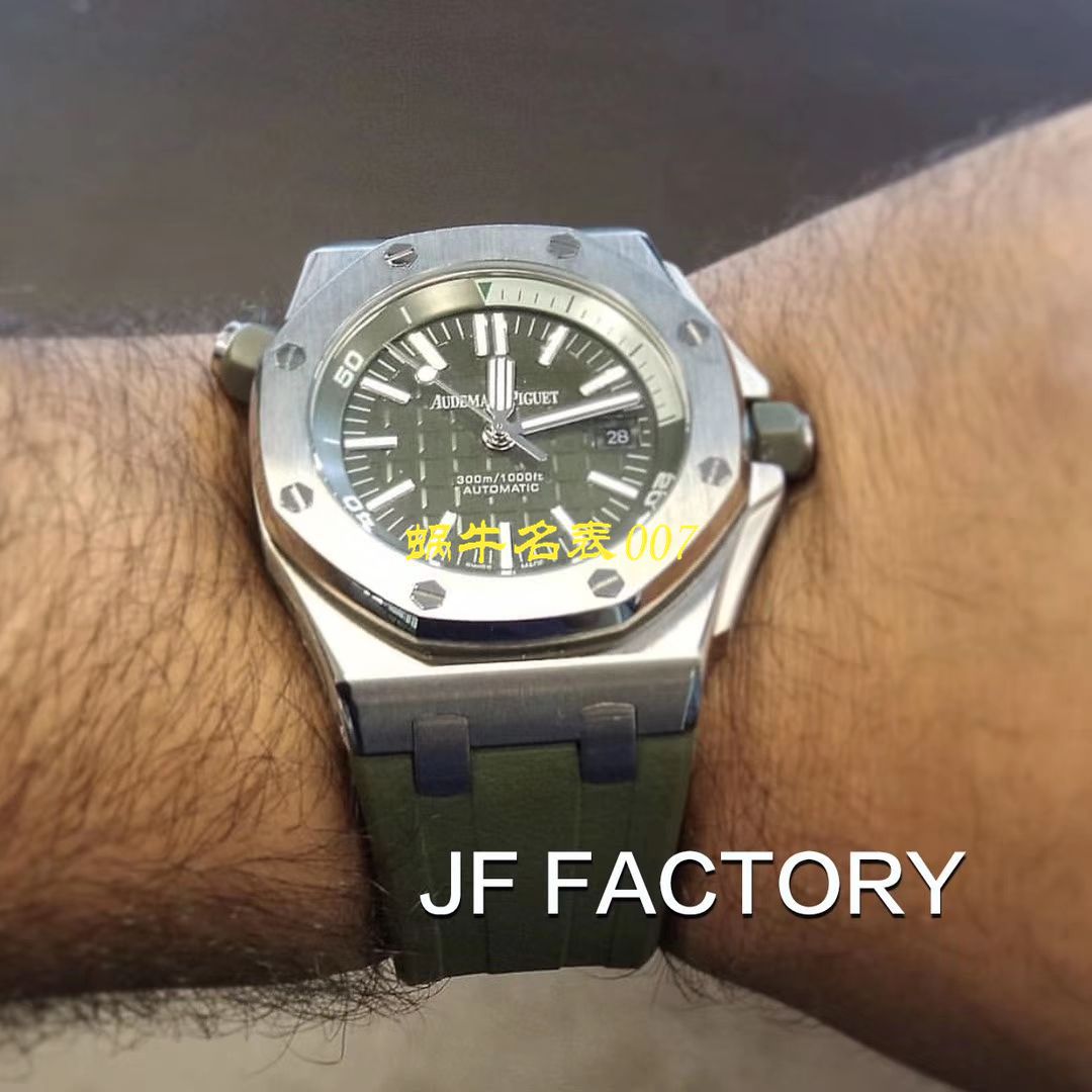【JF Factory 15710ST＂军绿＂系列】Audemars Piguet  Royal Oak Offshore  Replica Copy 15710ST.OO.A052CA.01 wrist watches  / AP181