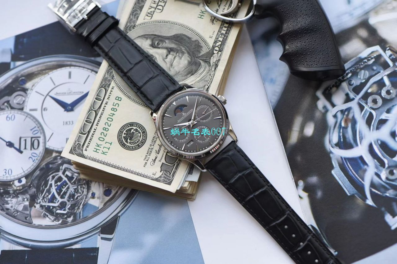 V9 Factory  Jaeger-LeCoultre 大师万年历 Replica Copy  Watches 自动机械表型号：白面130842J，黑面1308470，金面1302520，灰面130354J / JJ166
