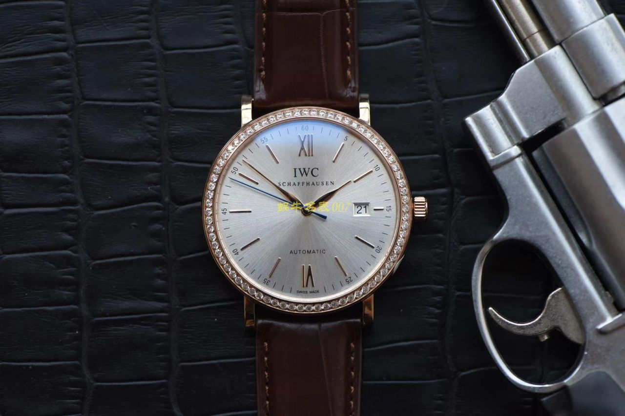 【 Video analysis V7 Factory 官网莫桑石钻版本】 Perfect  Replica Copy  IWC 柏涛菲诺系列 IW356516 自动机械男表 / WG510