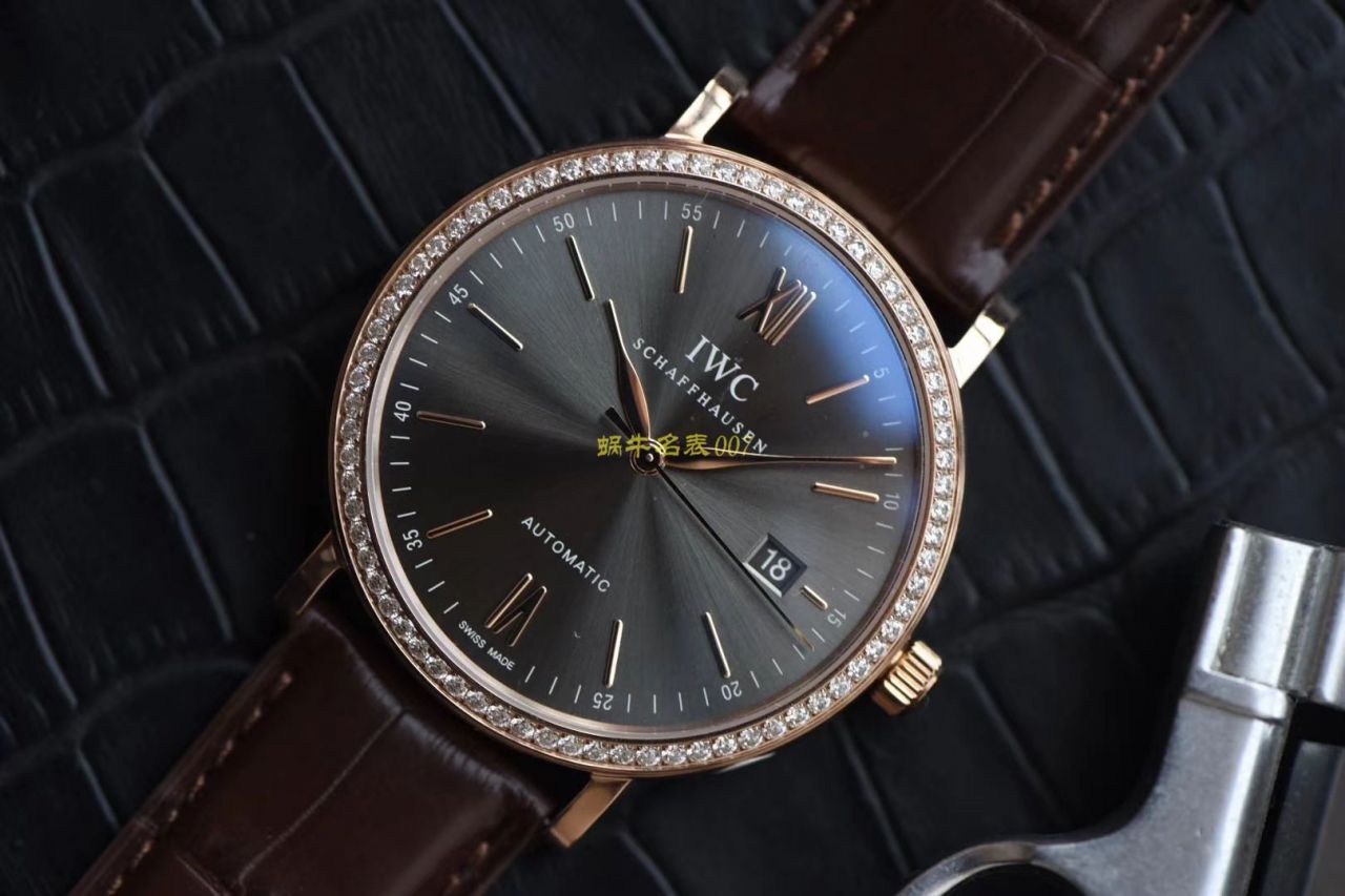 【 Video analysis V7 Factory 官网莫桑石钻版本】 Perfect  Replica Copy  IWC 柏涛菲诺系列 IW356516 自动机械男表 / WG510