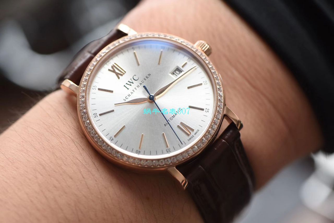 【 Video analysis V7 Factory 官网莫桑石钻版本】 Perfect  Replica Copy  IWC 柏涛菲诺系列 IW356516 自动机械男表 / WG510