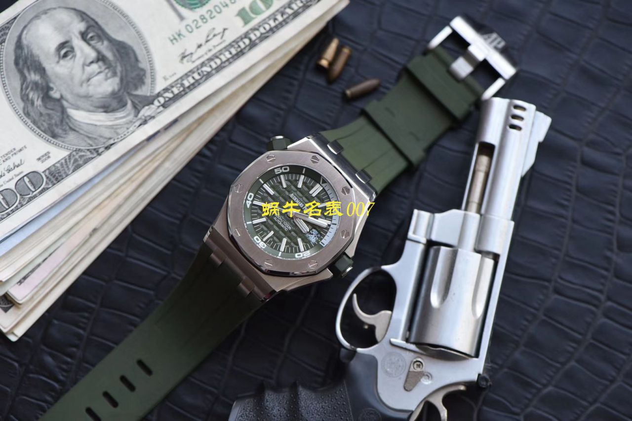 【JF Factory 15710ST＂军绿＂系列】Audemars Piguet  Royal Oak Offshore  Replica Copy 15710ST.OO.A052CA.01 wrist watches  / AP181