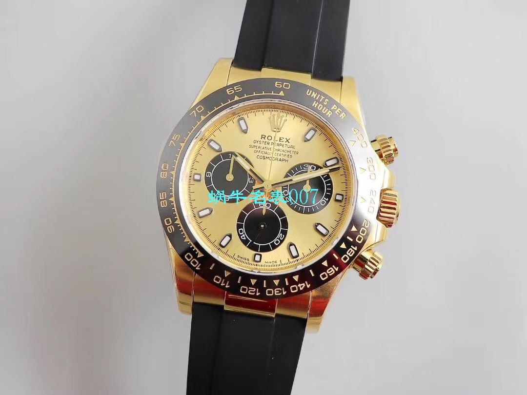 N Factory  Ditongna 新品金迪余文乐同款全新订制版 Rolex  Replica Copy  Ditongna 超级Cal.4130自动上链 Movement  / R521