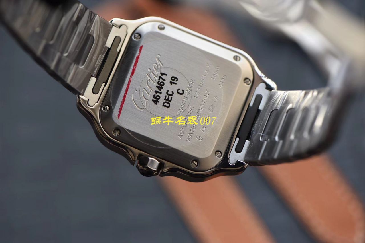 HBBV6 Factory 新款 Perfect  Replica Copy  Cartier   Santos 女装表圈镶WJSA0010,WJSA0007中号女表 / K237