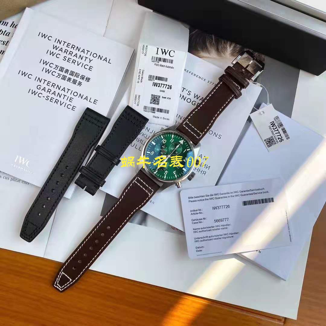 【视频测评新‎款首发‎！硬货！渠‎道出‎口订​单​！原单】IWC IWC 表飞行员系列IW377726 wrist watches  / WG511