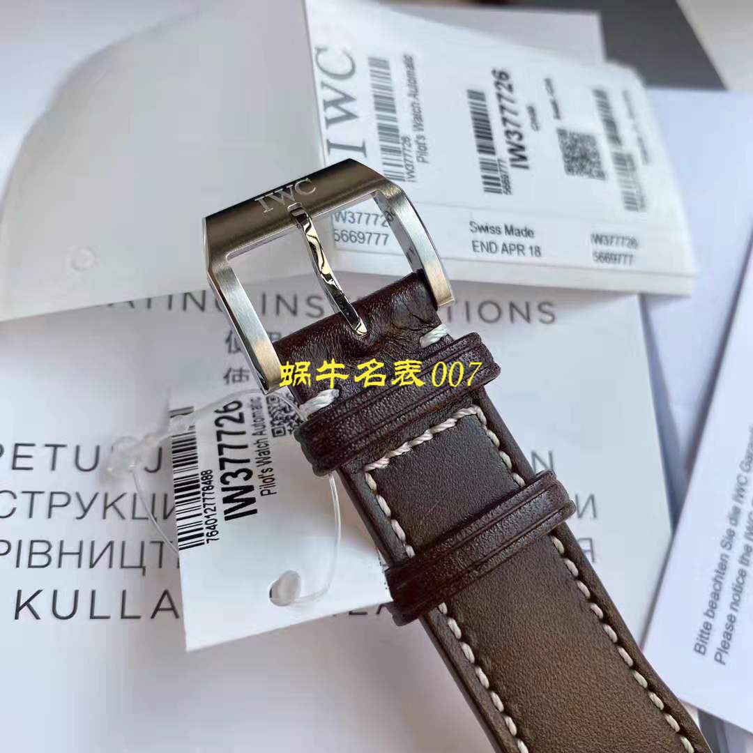 【视频测评新‎款首发‎！硬货！渠‎道出‎口订​单​！原单】IWC IWC 表飞行员系列IW377726 wrist watches  / WG511