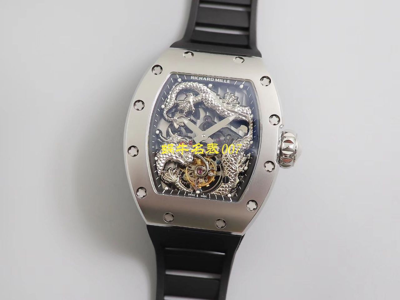 【TW Factory  Replica Watches 】RICHARD MILLE RICHARD MILLE 男士系列RM 057腕成龙盘​龙陀飞​轮​腕​表 / TWRM057