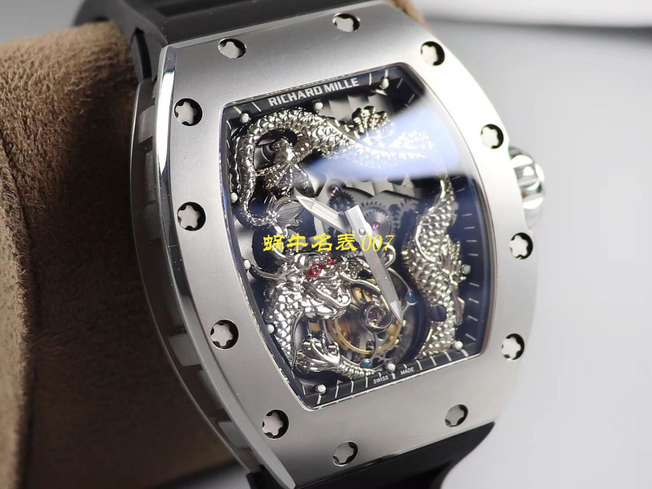【TW Factory  Replica Watches 】RICHARD MILLE RICHARD MILLE 男士系列RM 057腕成龙盘​龙陀飞​轮​腕​表 / TWRM057