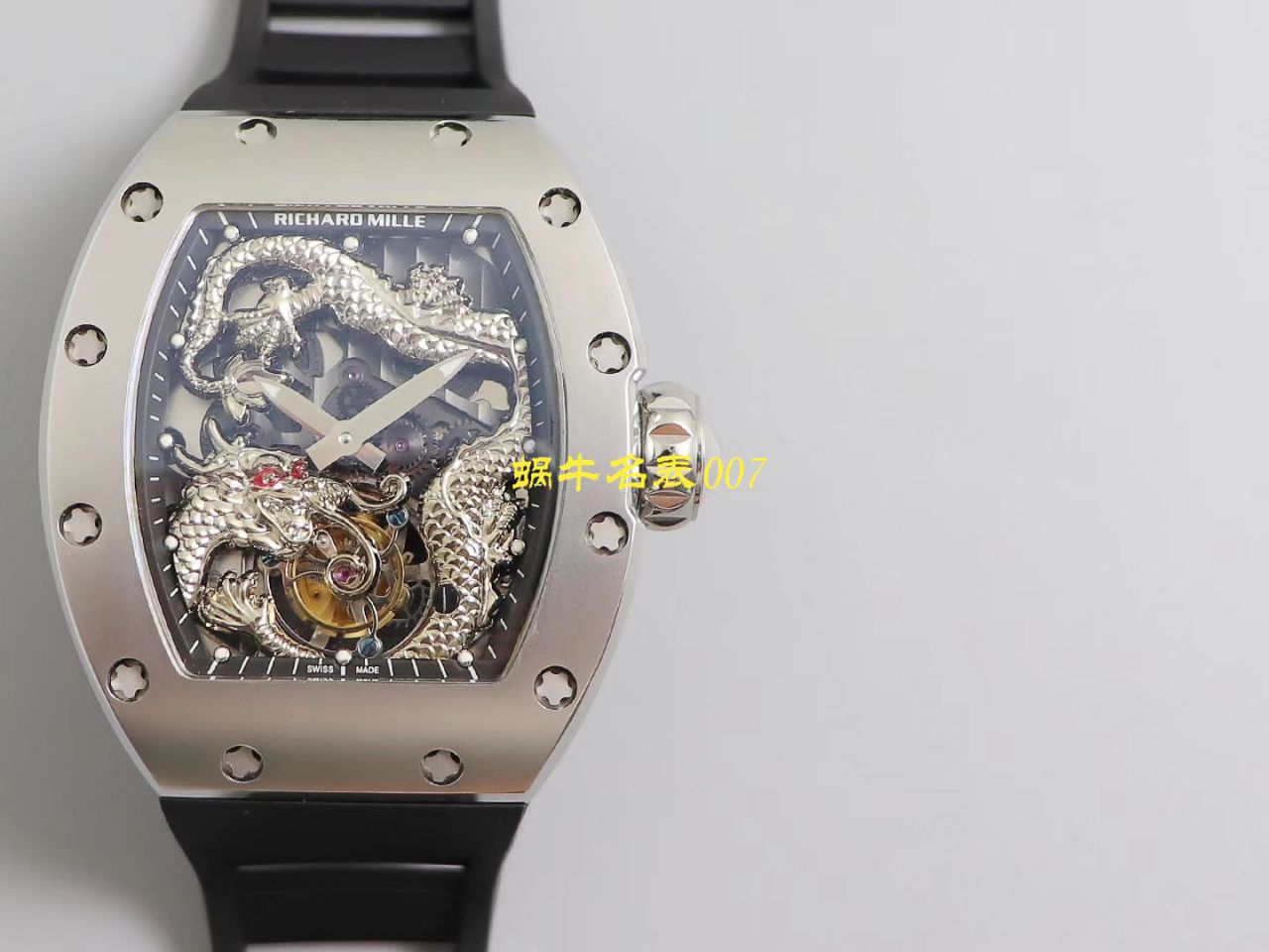 【TW Factory  Replica Watches 】RICHARD MILLE RICHARD MILLE 男士系列RM 057腕成龙盘​龙陀飞​轮​腕​表 / TWRM057