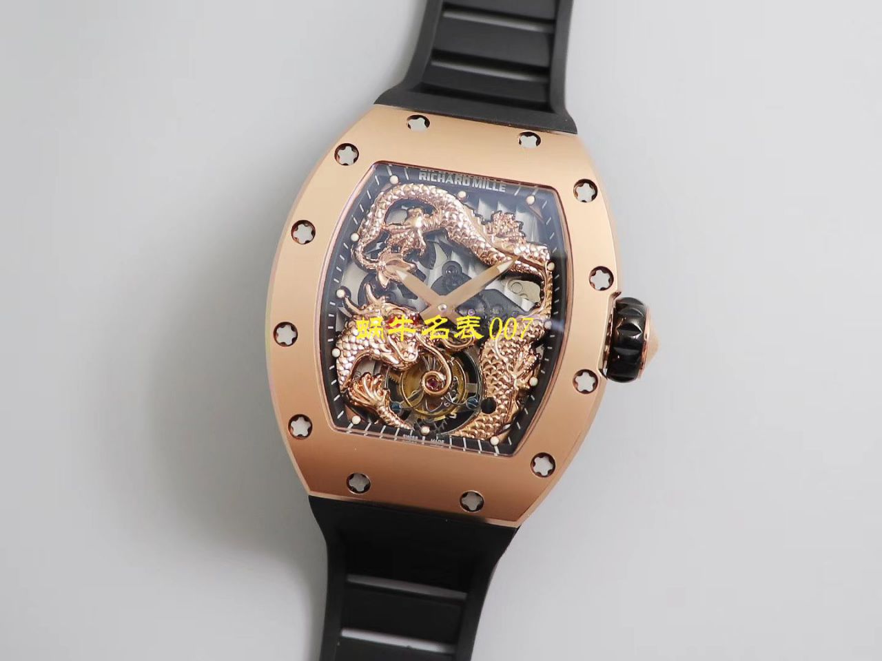 【TW Factory  Replica Watches 】RICHARD MILLE RICHARD MILLE 男士系列RM 057腕成龙盘​龙陀飞​轮​腕​表 / TWRM057