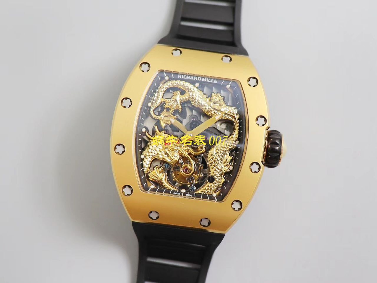 【TW Factory  Replica Watches 】RICHARD MILLE RICHARD MILLE 男士系列RM 057腕成龙盘​龙陀飞​轮​腕​表 / TWRM057