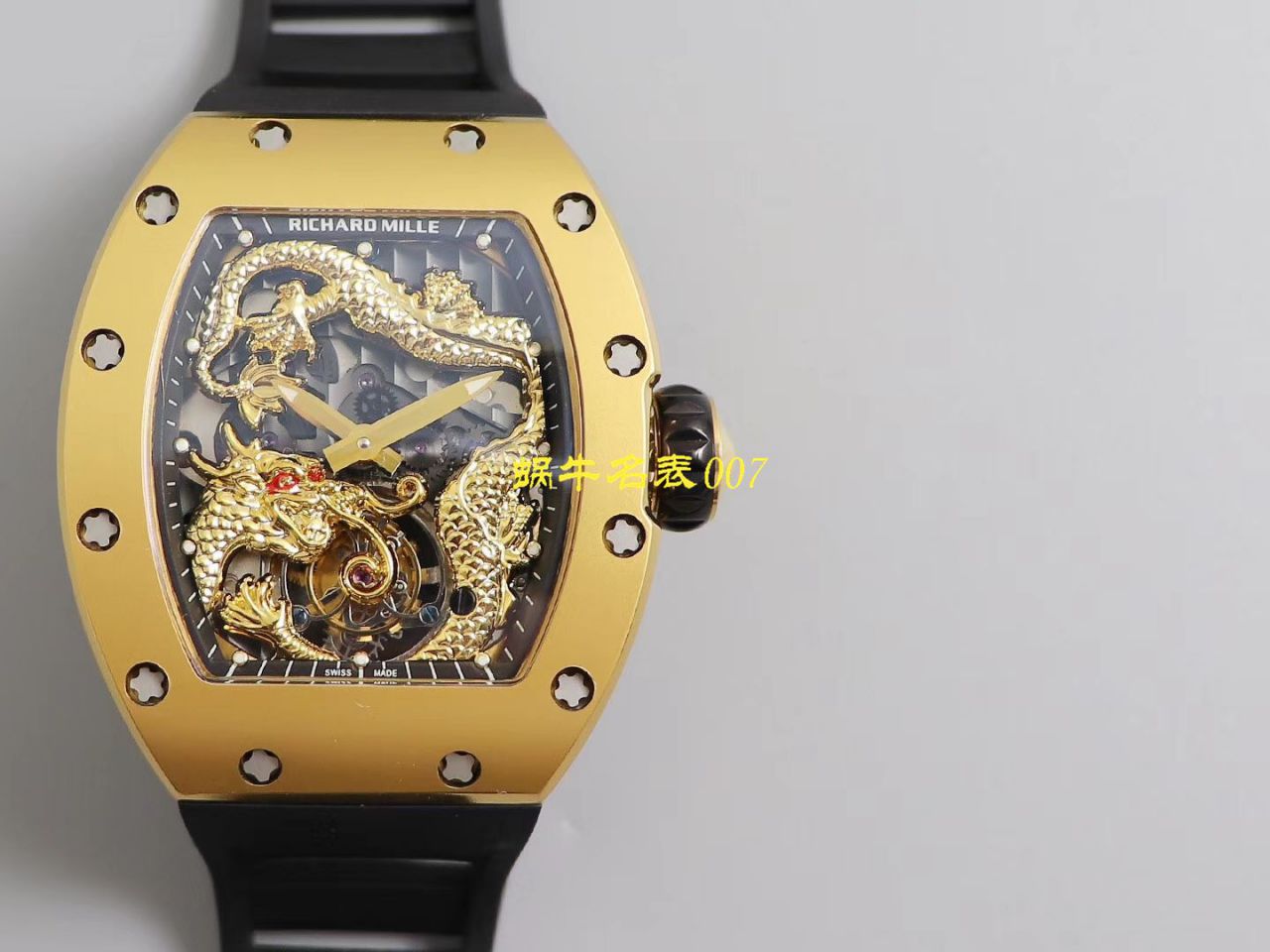 【TW Factory  Replica Watches 】RICHARD MILLE RICHARD MILLE 男士系列RM 057腕成龙盘​龙陀飞​轮​腕​表 / TWRM057