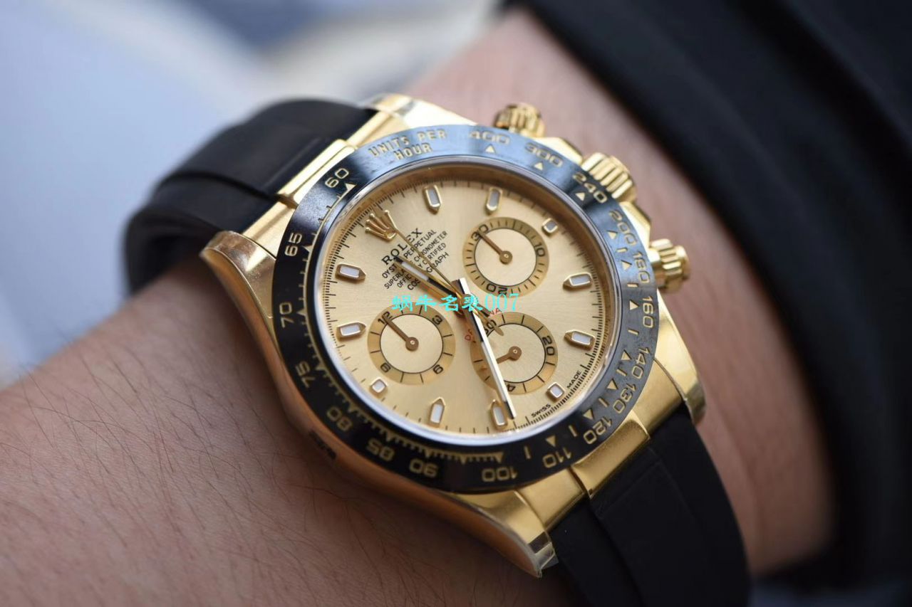 【N Factory 最新 Replica 表余文乐同款黄金熊猫迪超级4130】 Rolex  Cosmograph Daytona  Ditongna  Replica M116518ln-0048 wrist watches  / R271