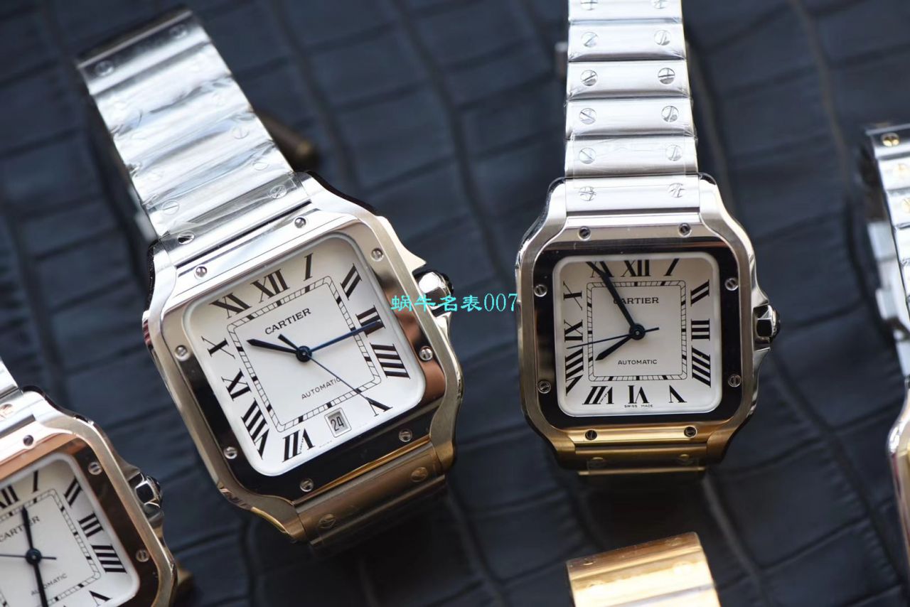HBBV6 Factory 新款 Perfect  Replica Copy  Cartier   Santos 女装表圈镶WJSA0010,WJSA0007中号女表 / K237