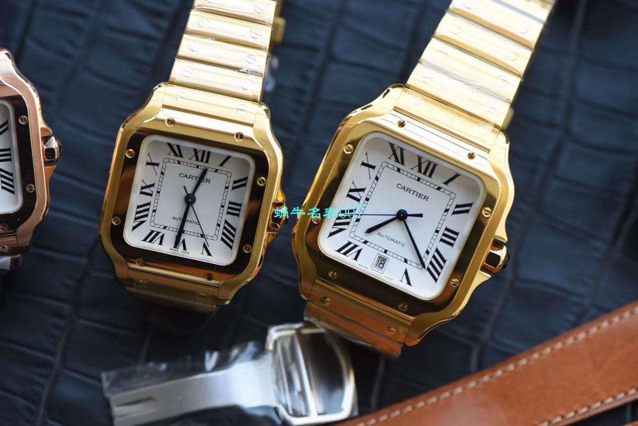 HBBV6 Factory 新款 Perfect  Replica Copy  Cartier   Santos 女装表圈镶WJSA0010,WJSA0007中号女表 / K237