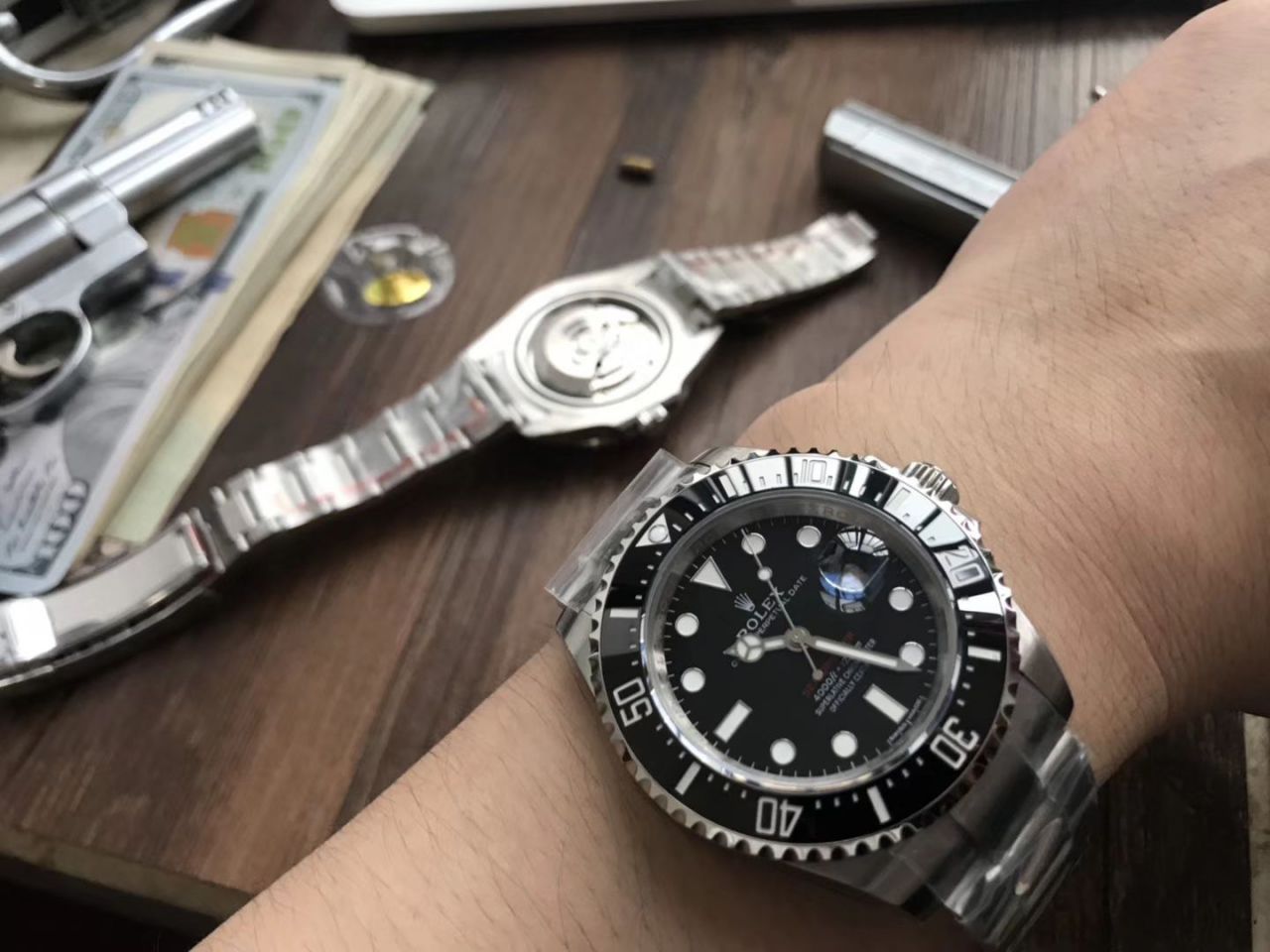 【 Video analysis N Factory 最新升级版43毫米单红鬼王】 Rolex 海使型 Replica Copy m126600-0001 wrist watches  / R269