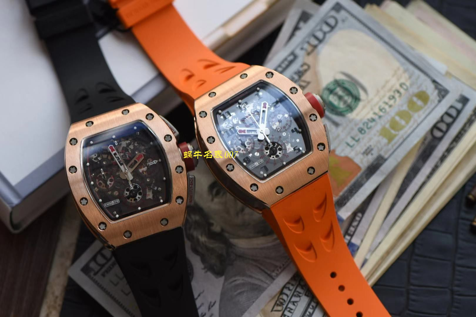 【 Video analysis 台湾KV Factory 官网】新品 Replica Watches 玫瑰金 RICHARD MILLE RM011 wrist watches  / KVRM011jin