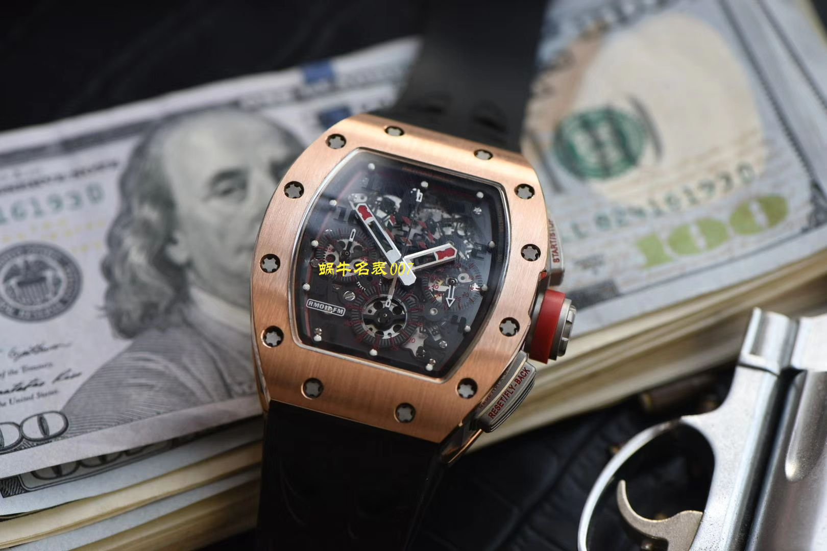 【 Video analysis 台湾KV Factory 官网】新品 Replica Watches 玫瑰金 RICHARD MILLE RM011 wrist watches  / KVRM011jin