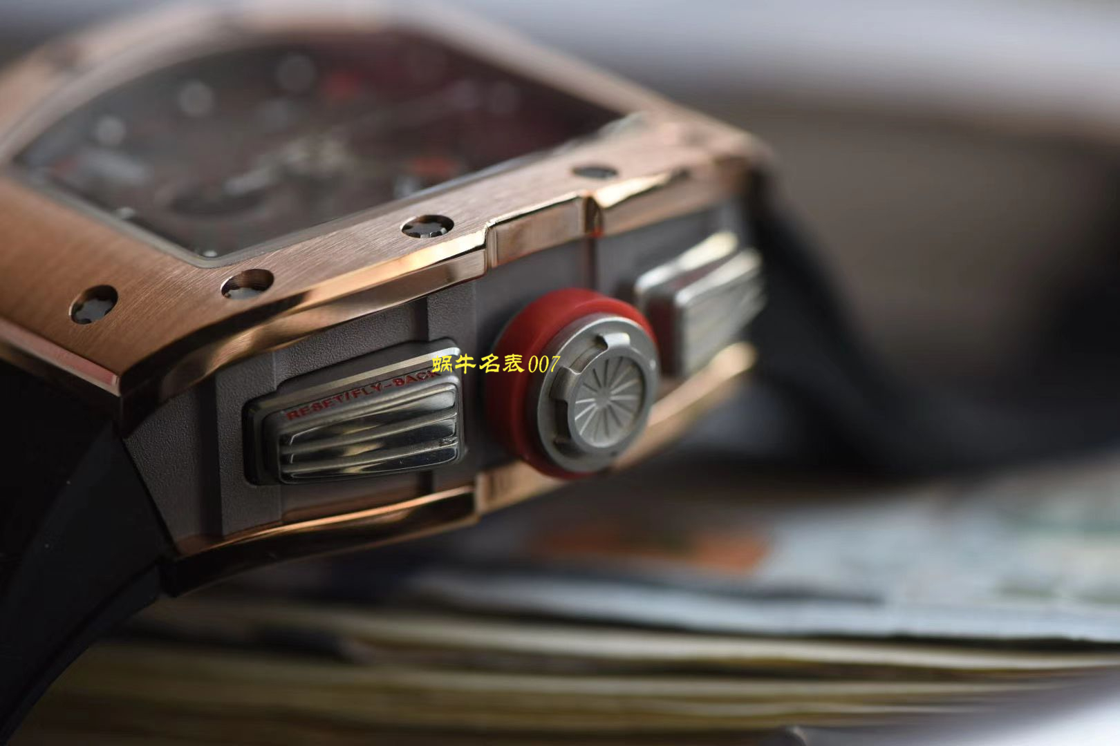 【 Video analysis 台湾KV Factory 官网】新品 Replica Watches 玫瑰金 RICHARD MILLE RM011 wrist watches  / KVRM011jin