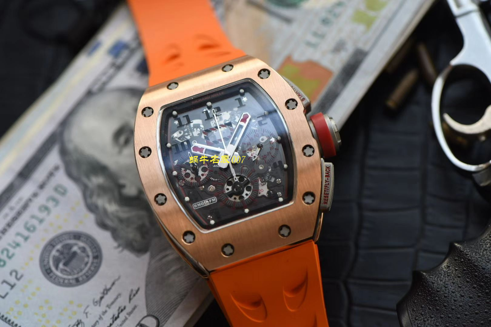 【 Video analysis 台湾KV Factory 官网】新品 Replica Watches 玫瑰金 RICHARD MILLE RM011 wrist watches  / KVRM011jin