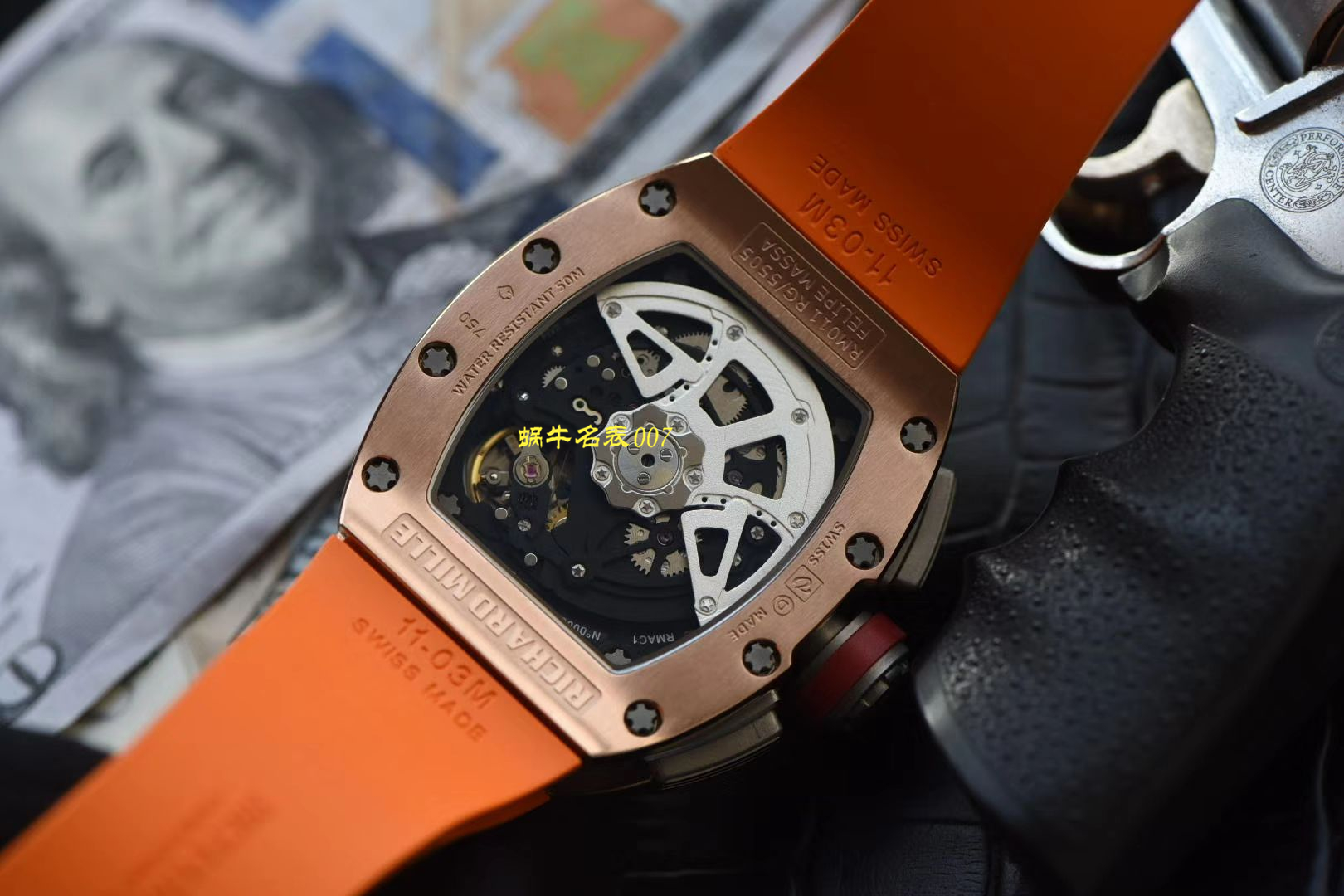 【 Video analysis 台湾KV Factory 官网】新品 Replica Watches 玫瑰金 RICHARD MILLE RM011 wrist watches  / KVRM011jin