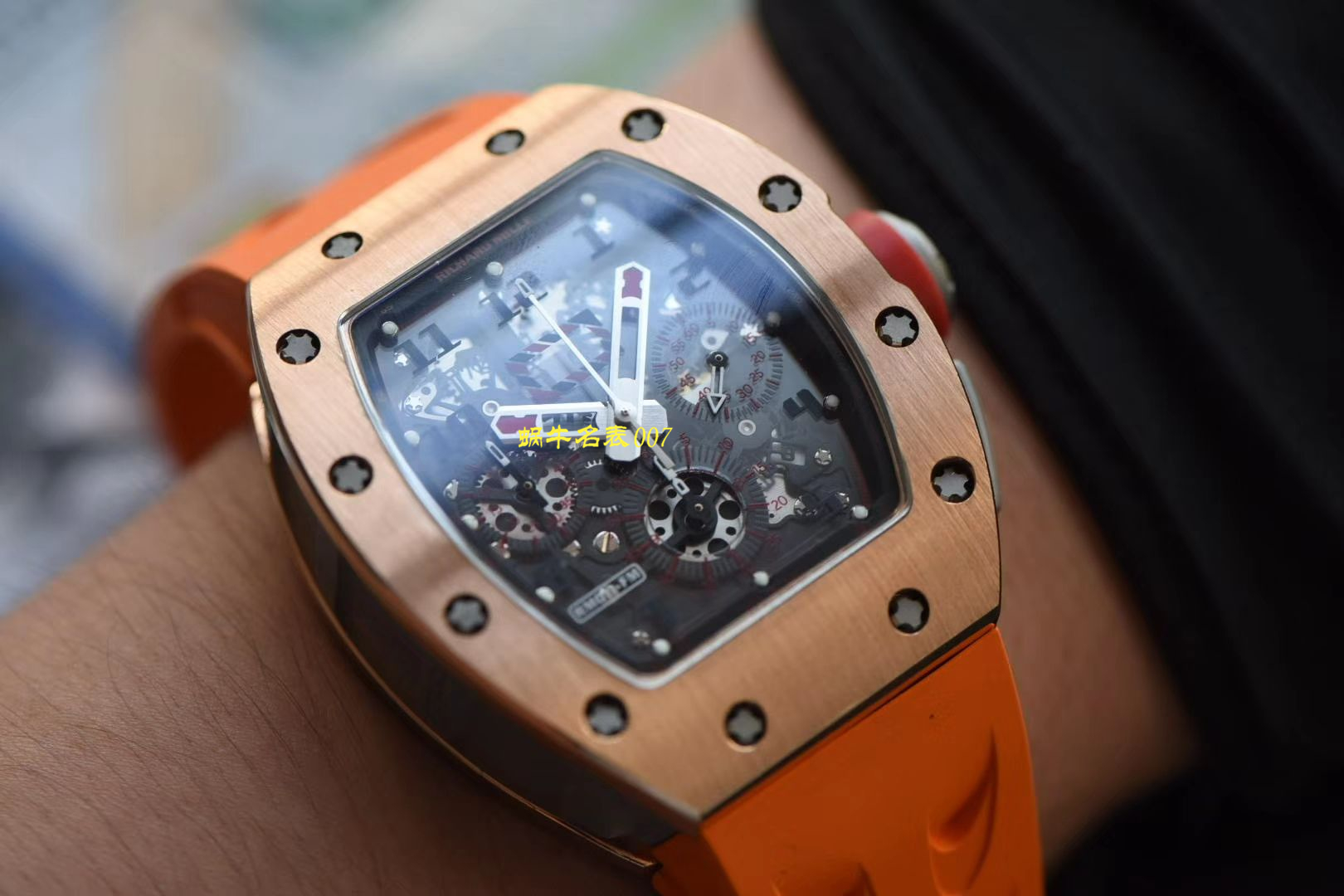 【 Video analysis 台湾KV Factory 官网】新品 Replica Watches 玫瑰金 RICHARD MILLE RM011 wrist watches  / KVRM011jin